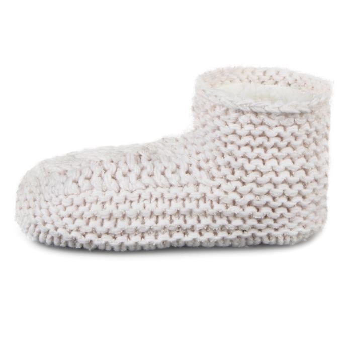 totes toasties® Ladies Chunky Knitted Booties Cream Extra Image 4